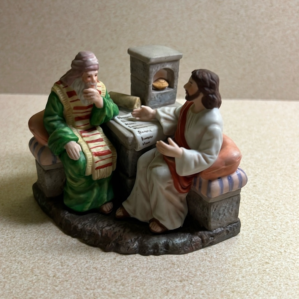 Cerámica Excelsis Jesus with Nicodemus (1987)